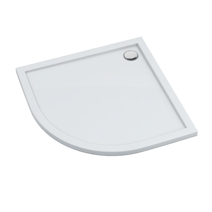 Schedline Brodzik akrylowy Sharper 90x90x4,5 cm R55, półokrągły, Gwarancja 7 lat
